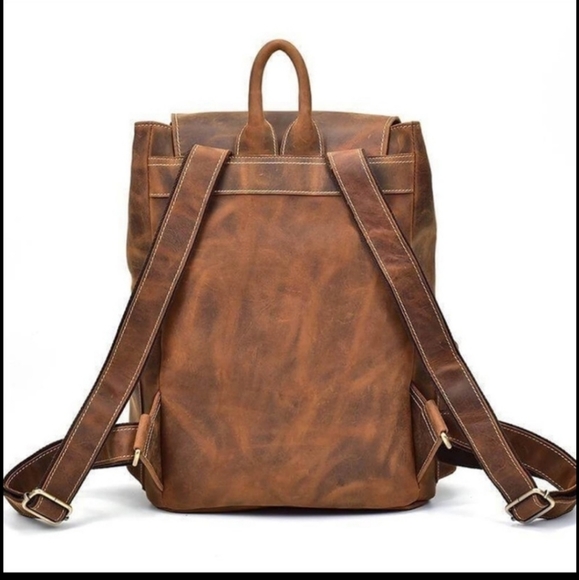 Rugged Buffalo handmade leather backpack - Picture 6 of 6